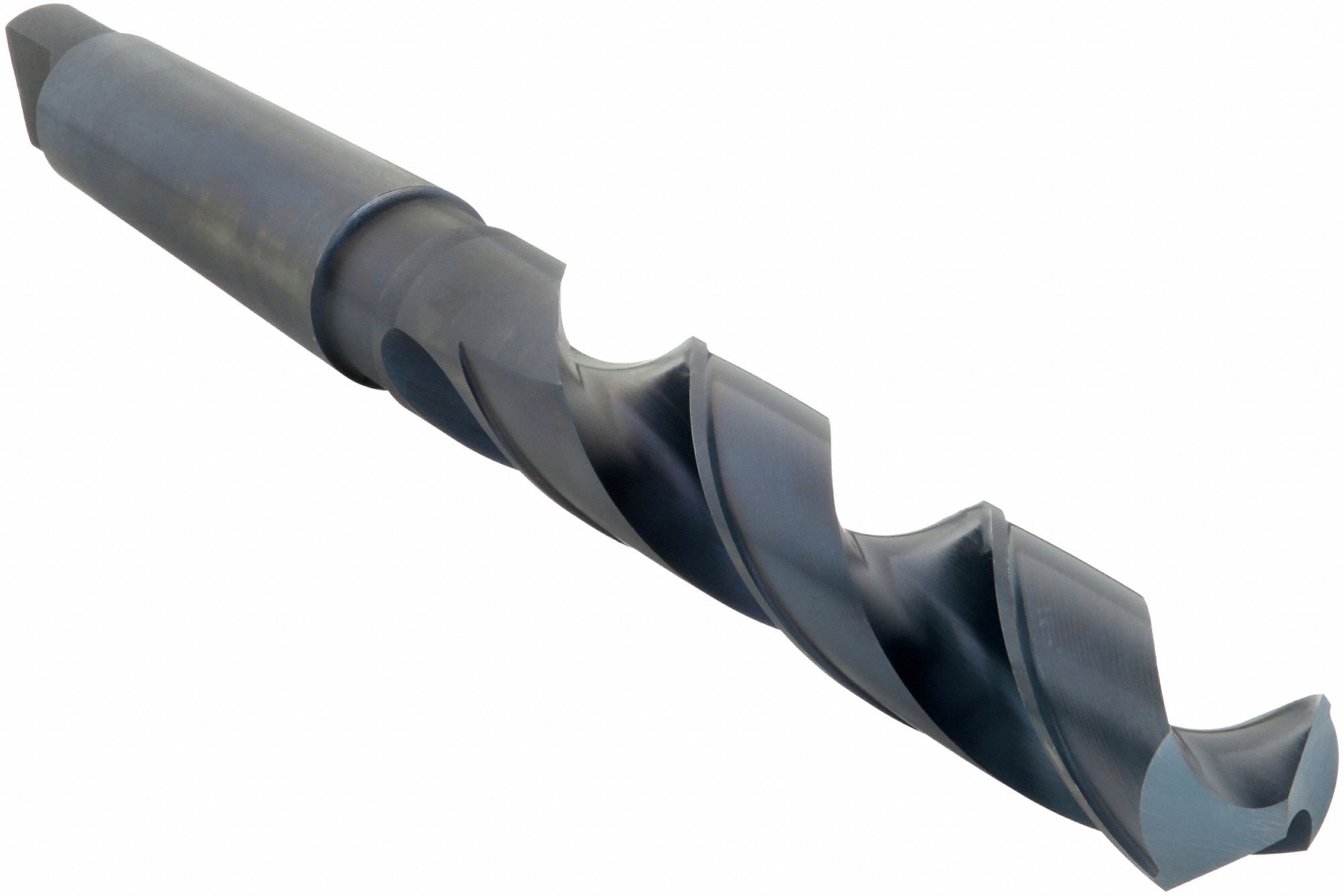 TAPER SHANK DRILL BIT, 1 IN DRILL BIT SIZE, 6⅜ IN FLUTE L, MT3 TAPER SHANK, HSS