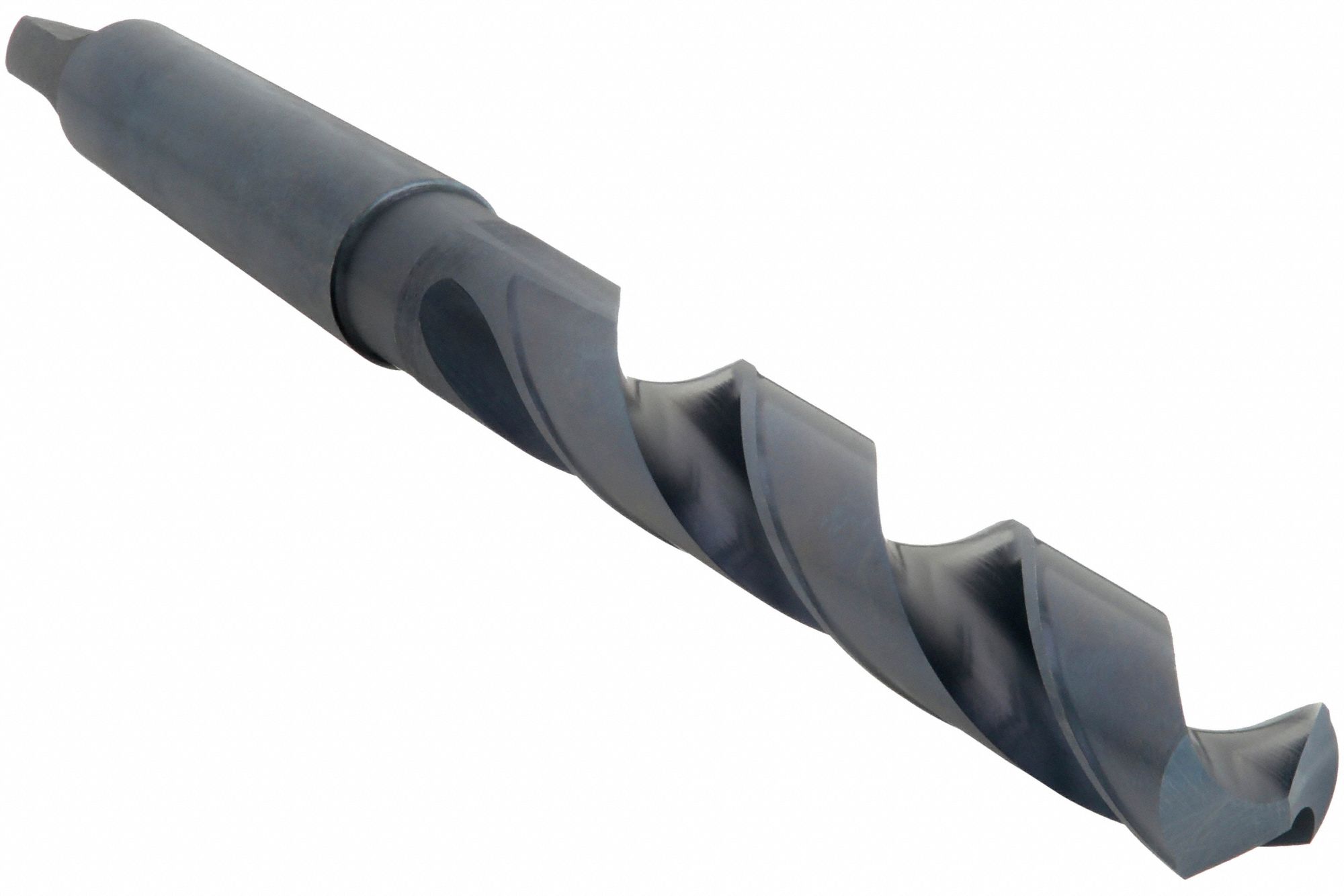 TAPER SHANK DRILL BIT, ⅞ IN DRILL BIT SIZE, 6⅛ IN FLUTE L, MT3 TAPER SHANK, HSS