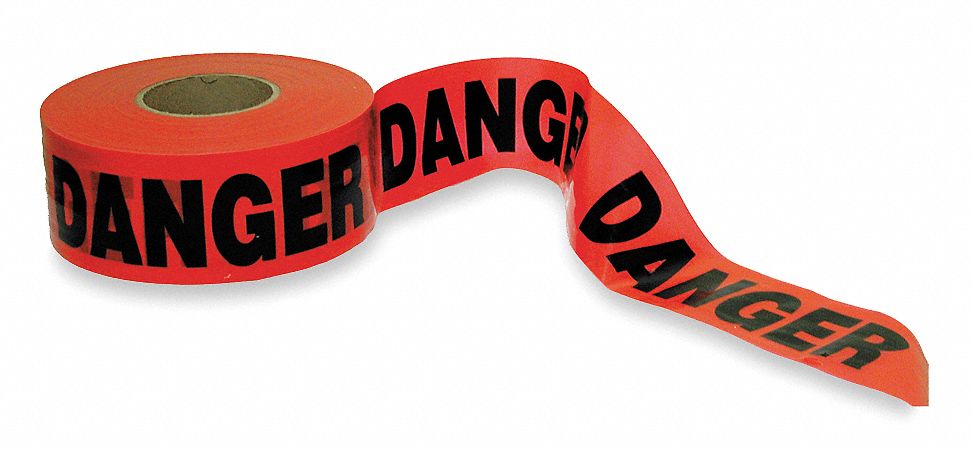 red danger tape