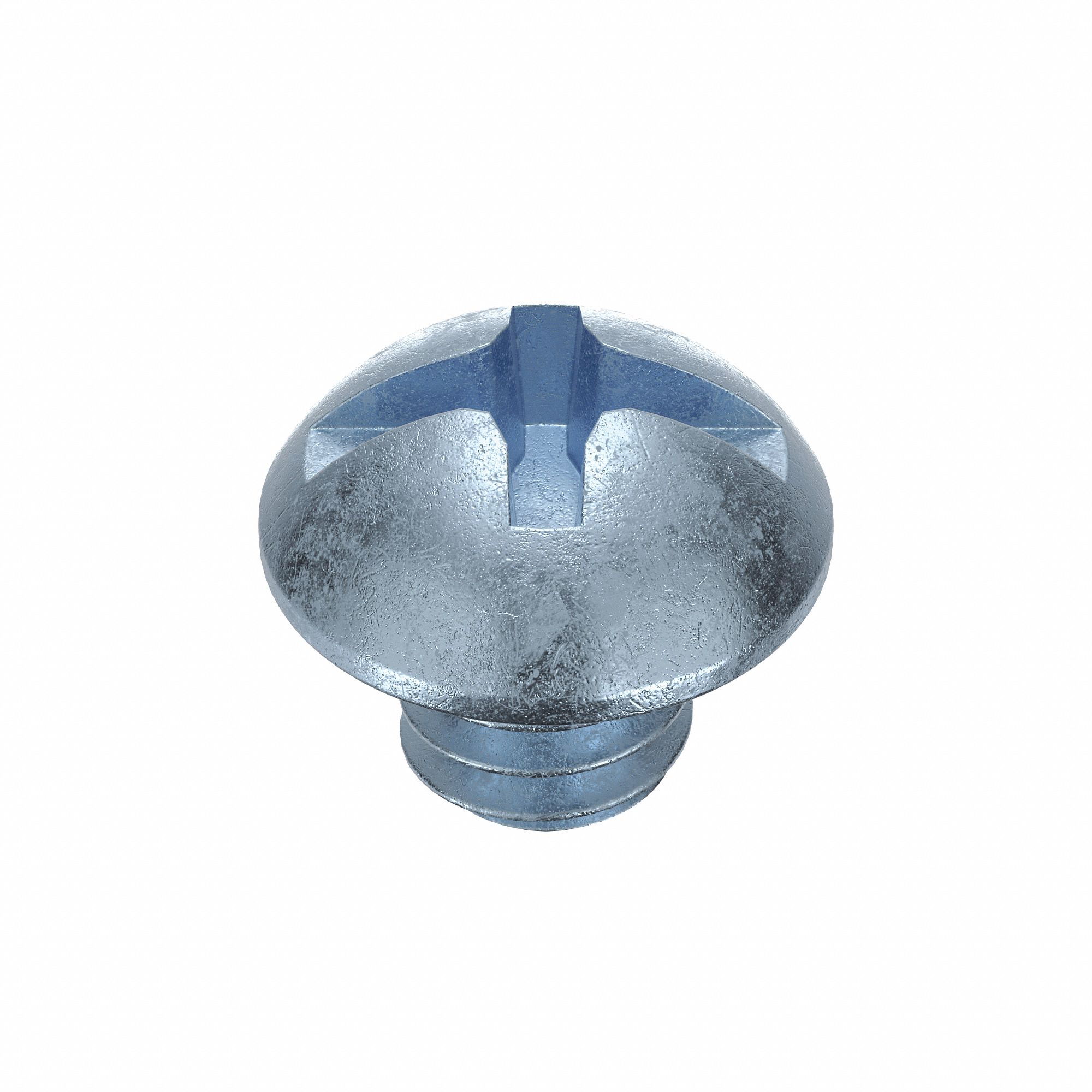Machine Screw: 1/4"-20 Thread Size, 1/4 in Lg, Steel, Zinc-Plated, Round, Machine Screw, 100 PK