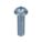 MACHINE SCREW, #10-24 THREAD, 1¼ IN L, STEEL, ZINC PLATED, ROUND, ASME B18.6.3, 100 PK