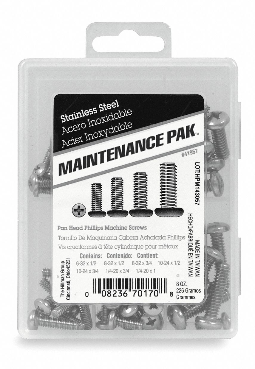 Grainger approved machine screw kit 88 pc 1nb12 1nb12 grainger