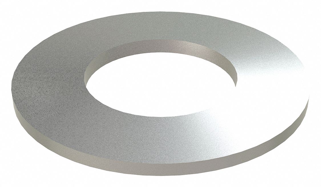 Belleville Spring: 0.63 in I.D., 1.25 in O.D., 301 Stainless Steel, 6 PK