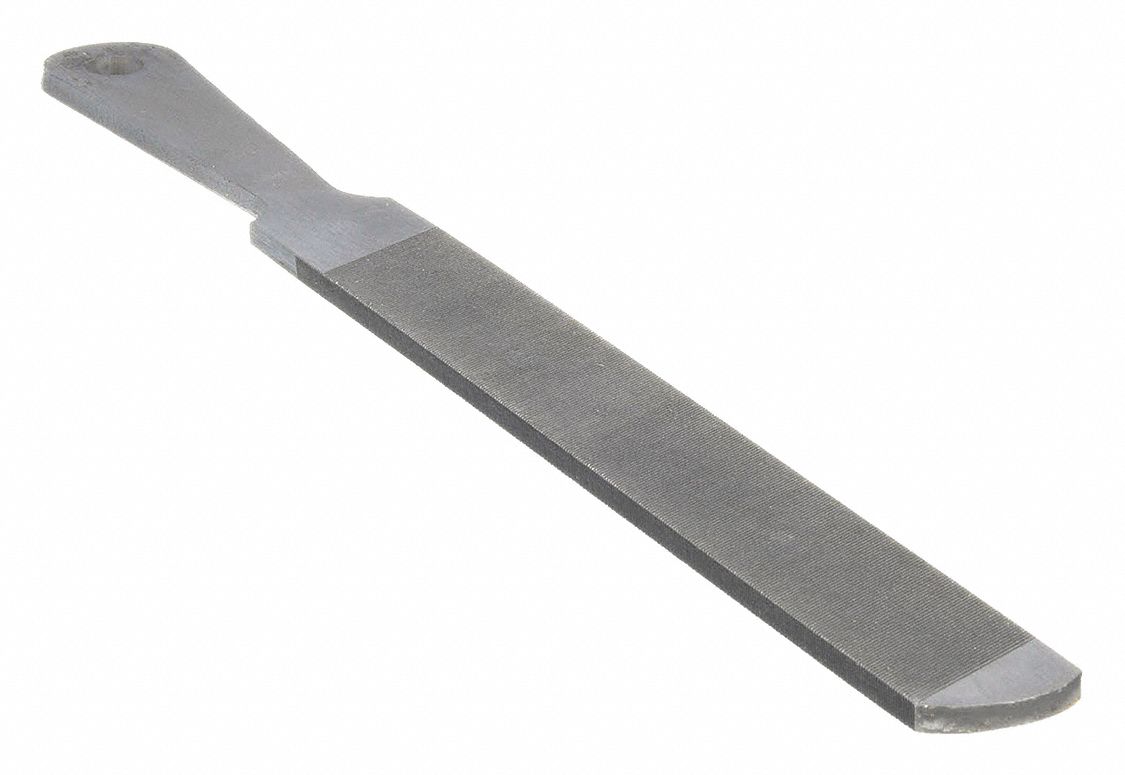 HANDY, RECTANGULAR, BASTARD CUT, 8 IN L WITHOUT TANG, 1 IN W, 3/16 IN THICK, INCLUDES HANDLE