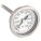 DIAL THERMOMETER, 2.5 IN STEM L, 2 IN DIAL DIAMETER, +/- 1% ACCURACY, 550 ° F MAXIMUM TEMPERATURE