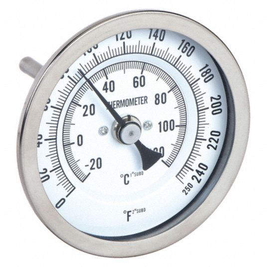 Dial-Type Liquid Thermometer - Dual Scale - Hamby Dairy Supply