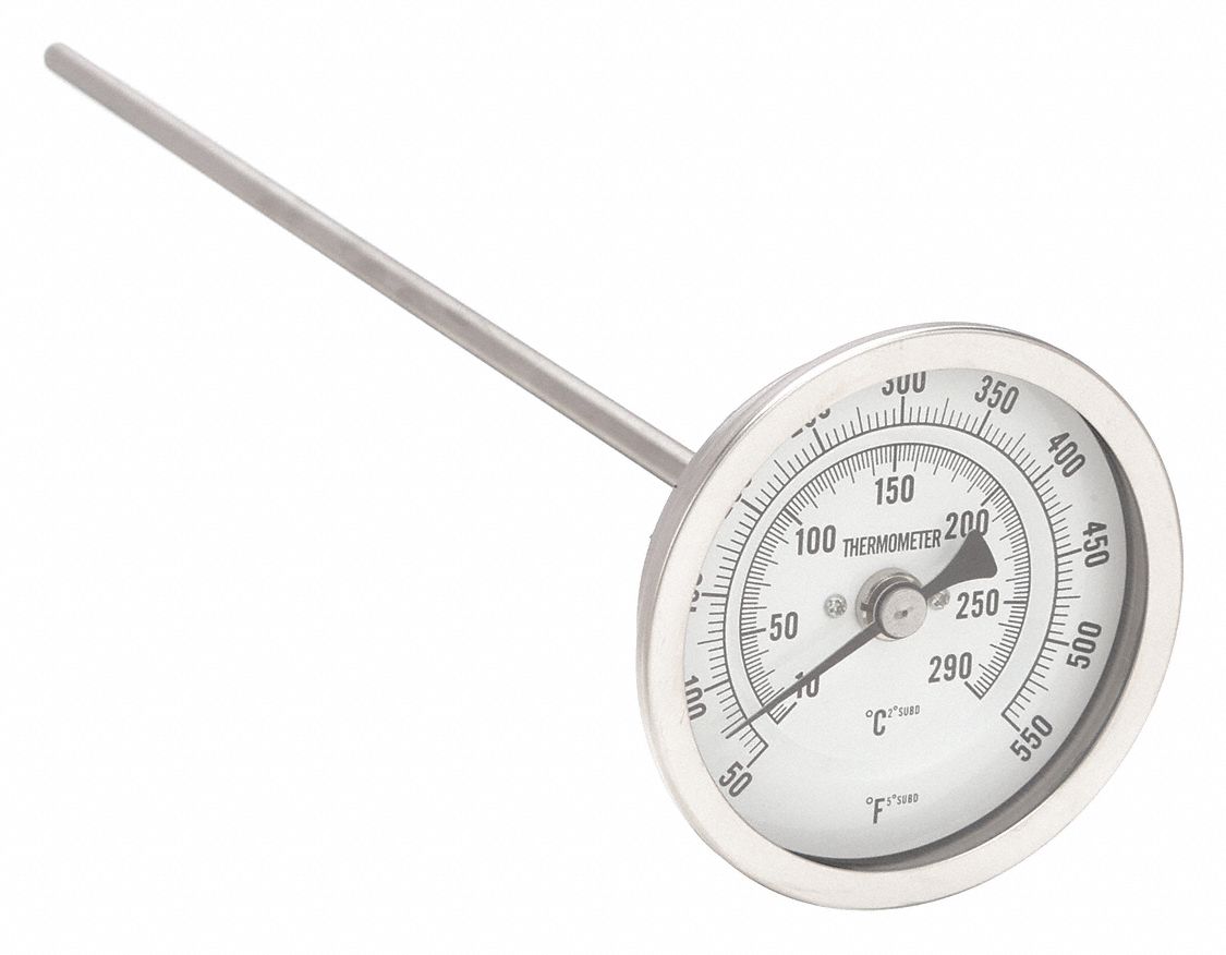 EGF・PN L300■計2点 APPROVED VENDOR BIMETAL THERMOM,3 IN DIAL,50 TO 550 - 5753