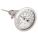 DIAL THERMOMETER, 4 IN STEM L, 3 IN DIAL DIAMETER, 250 ° F/120 ° C MAXIMUM TEMPERATURE, 0 ° F MINIMUM TEMPERATURE