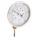 DIAL THERMOMETER, 2.5 IN STEM L, 5 IN DIAL DIAMETER, 250 ° F MAXIMUM TEMPERATURE, 0 ° F MINIMUM TEMPERATURE
