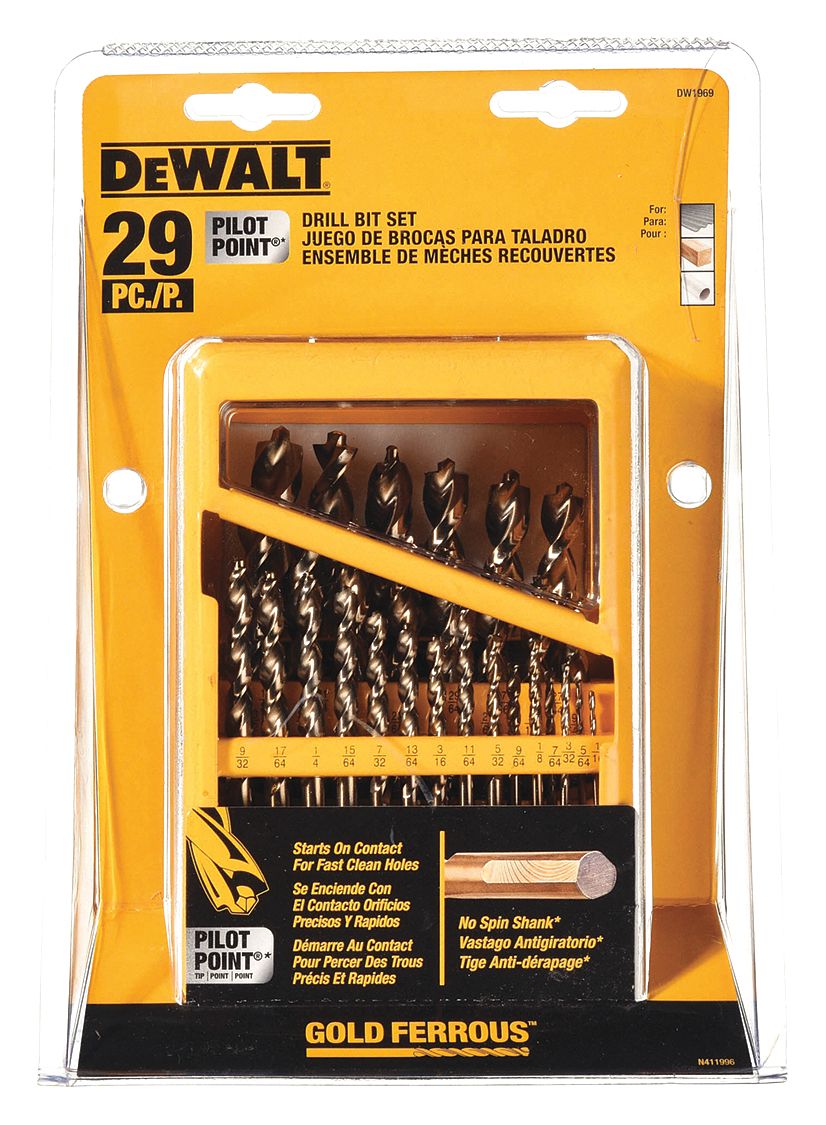 Dewalt gold ferrous on sale drill bit set