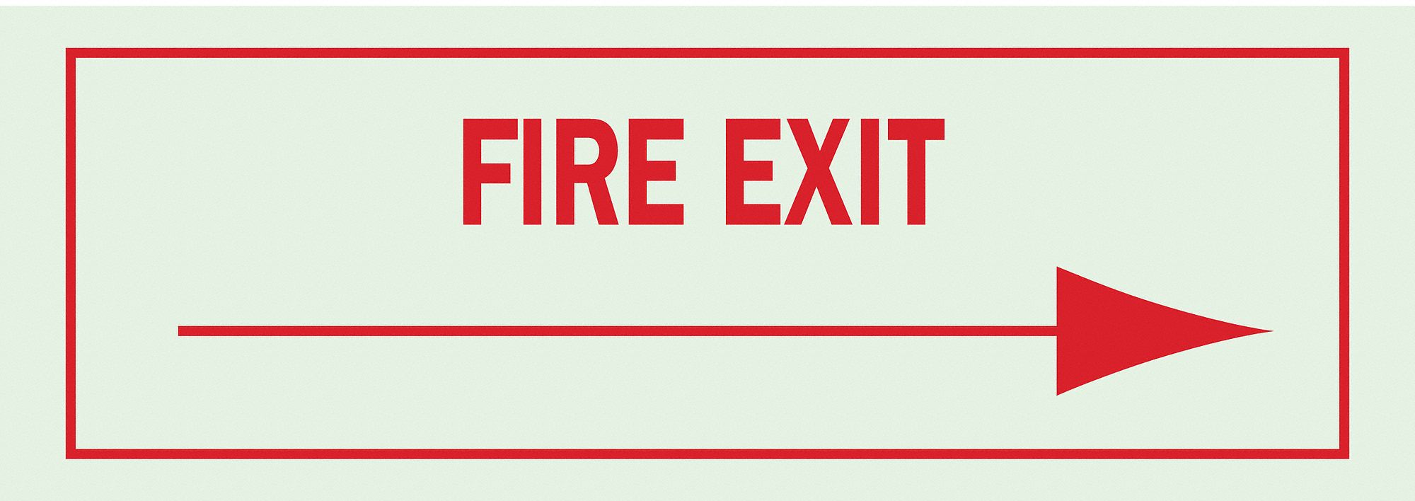 Sign, Fire Exit, 3-1/2"x10"