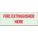 FIRE EXTINGUISHER SIGN, POLYESTER, ADHESIVE MOUNT, NOT RETROREFLECTIVE, GLOW IN THE DARK