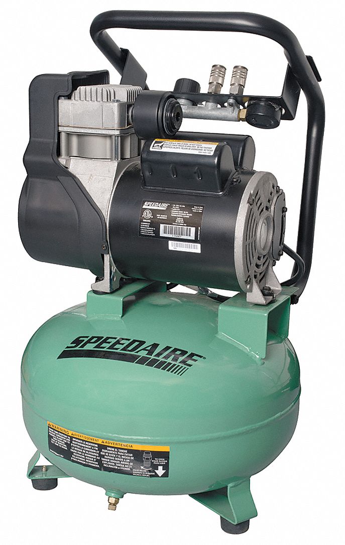 Air Compressor, 1.8 HP, 120V, 125 psi 