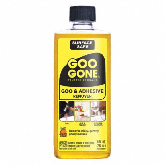 GOO GONE, Bottle, 8 oz Container Size, Citrus Adhesive Remover