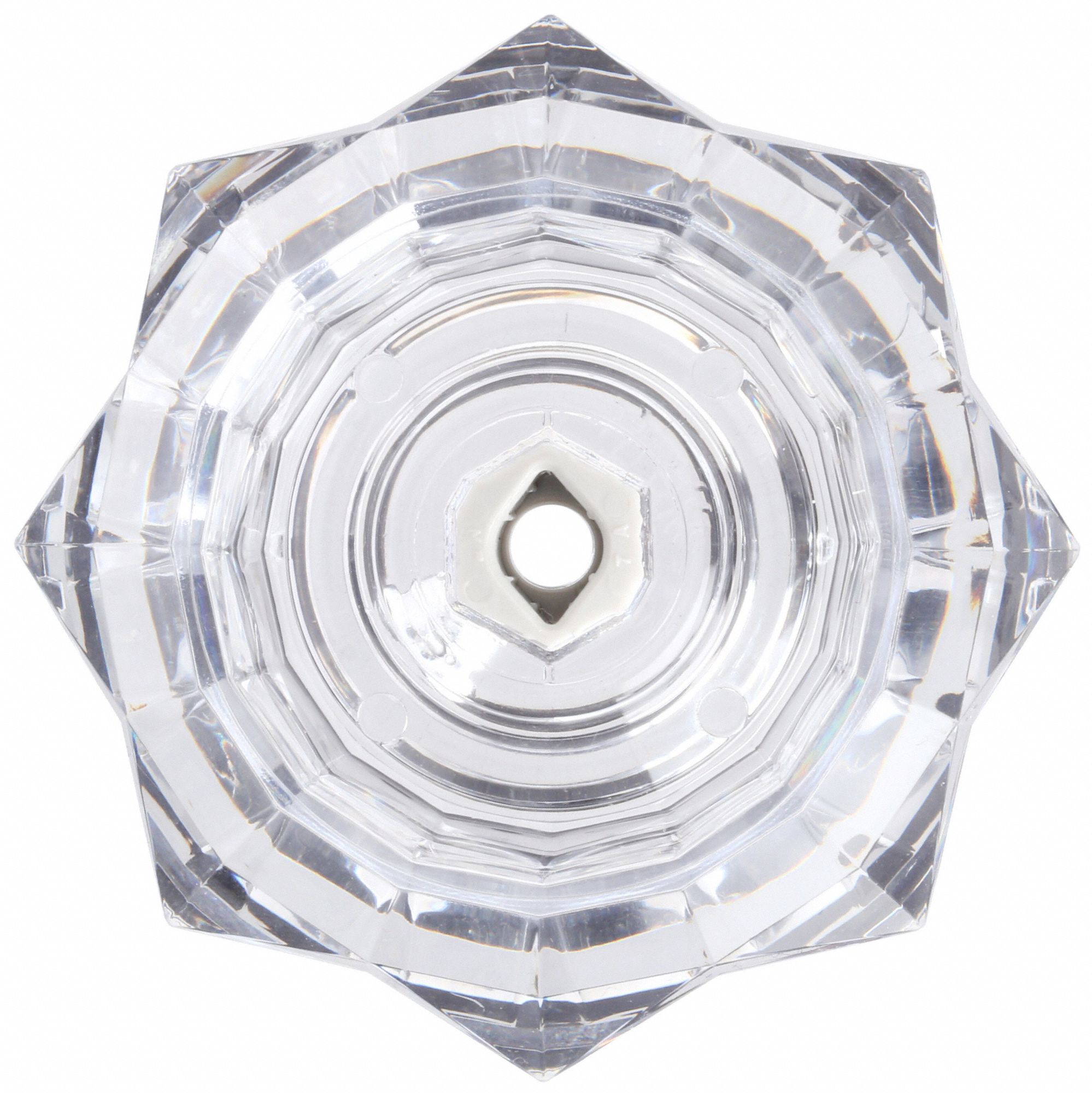 DELTA Handle, Fits Brand Delta, Faucet Handle Type Knob, Finish Clear