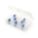 ADJUSTABLE COMPARTMENT BOX, 4⅛ IN X 7 IN X 1½ IN, CLEAR, 18 COMPARTMENTS, LATCH