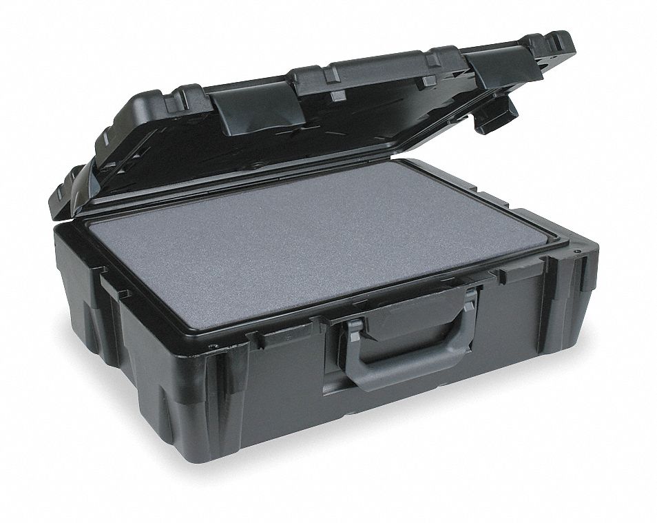 PROTECTIVE CASE, 17¾ IN X 22¾ IN X 8 IN INSIDE, BLACK, STATIONARY, NO FOAM INCLUDED