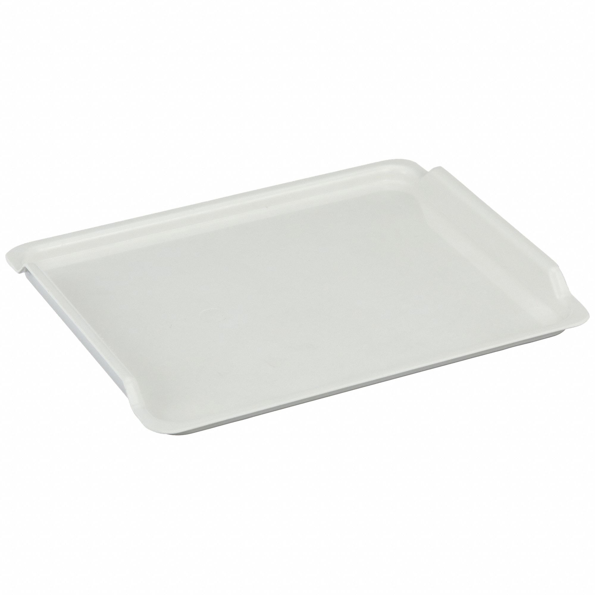 Lid: 11 3/8 in x 9 1/4 in, White, Fiberglass, 1NTR6