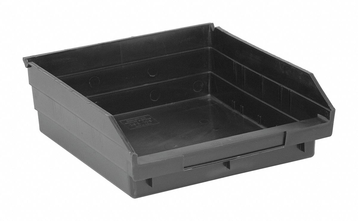 Quantum Storage QSB109 Blue Shelf Bins – 8 Count – 11-1/8 X 11-5/8 X 4 Inches – Made In USA