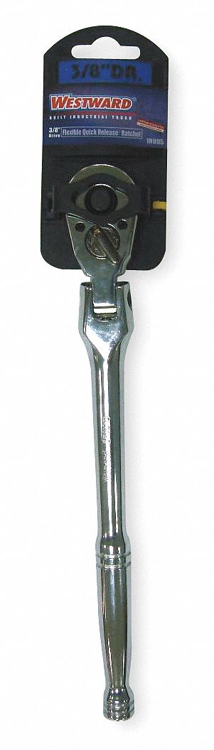 QUICK RELEASE RATCHET,3/8"DR,FLEX,9-1/2"