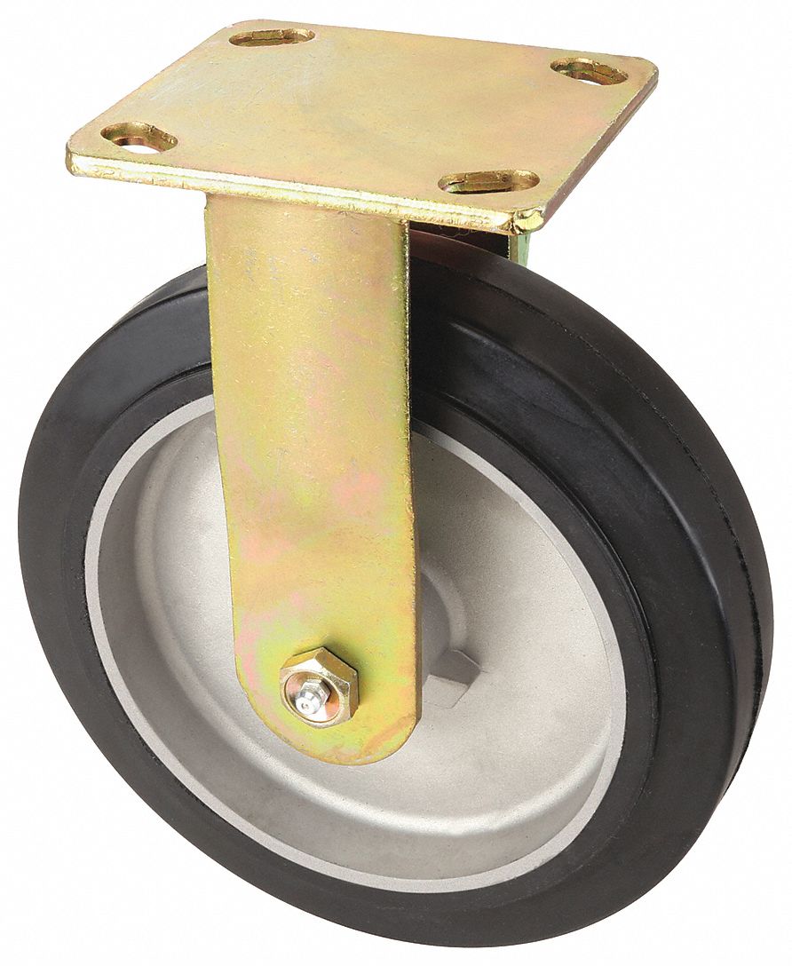 Rigid, No Brake, Plate Caster - 1NVE7|1NVE7 - Grainger