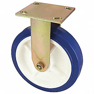 STANDARD PLATE CASTER, 8 IN WHEEL DIAMETER, 900 LB, 9½ IN MOUNTING H, RIGID CASTER STANDARD PLATE CASTER, 8 IN WHEEL DIAMETER, 900 LB, 9½ IN MOUNTING H, RIGID CASTER