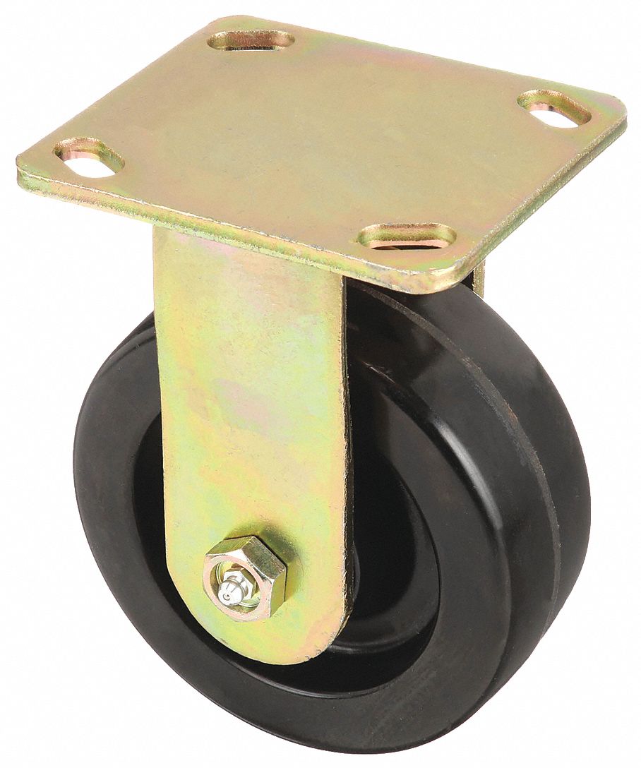 Standard Plate Caster, Rigid, 800 lb.
