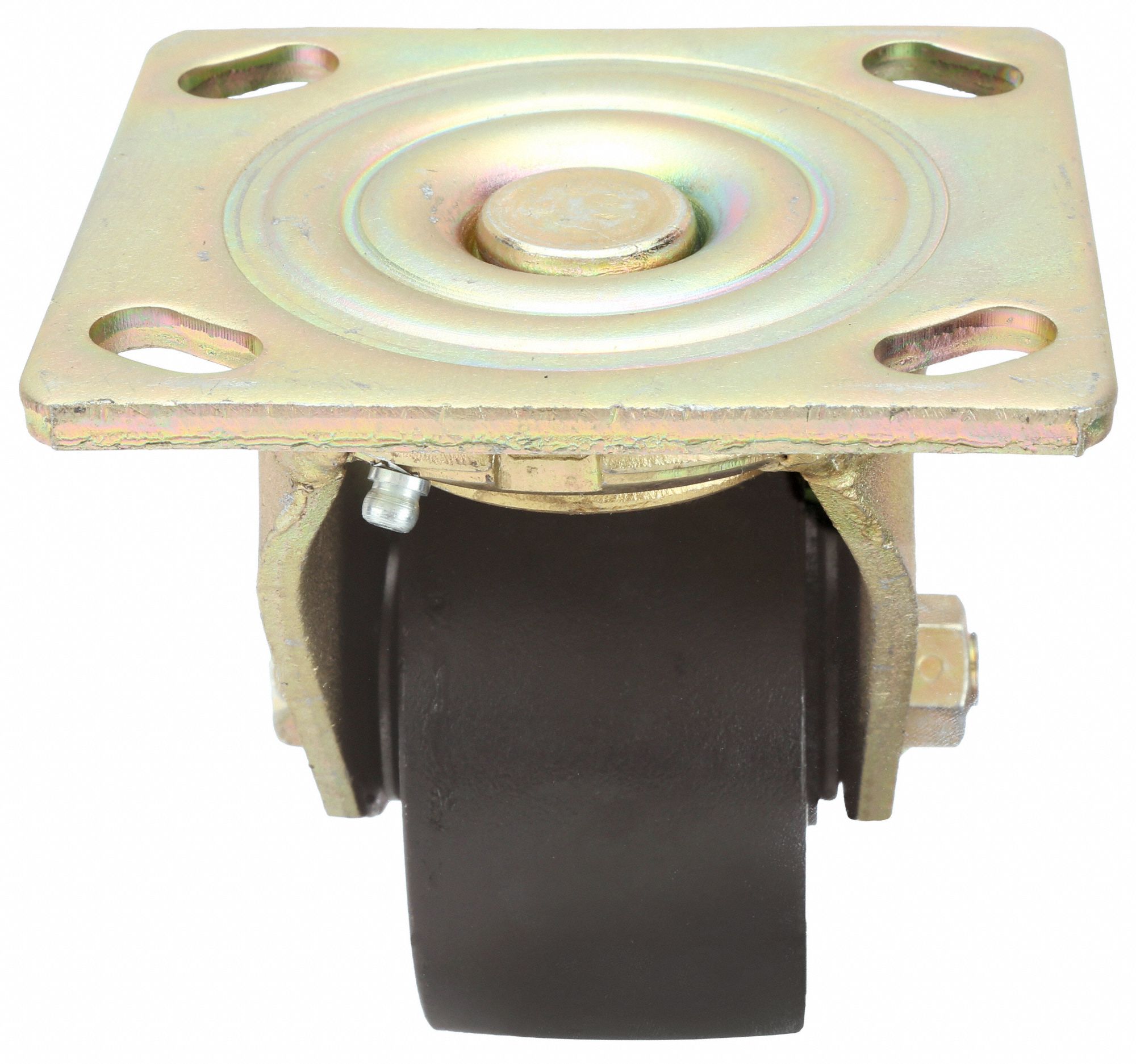 GRAINGER APPROVED Standard Plate Caster, Swivel, Steel, 1000 lb, 5 in