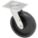 STANDARD PLATE CASTER, 8 IN WHEEL DIAMETER, 1000 LB, 9½ IN MOUNTING H, SWIVEL CASTER