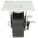 STANDARD PLATE CASTER, 4 IN WHEEL DIAMETER, 450 LB, 5⅛ IN MOUNTING H, IRON, ROLLER