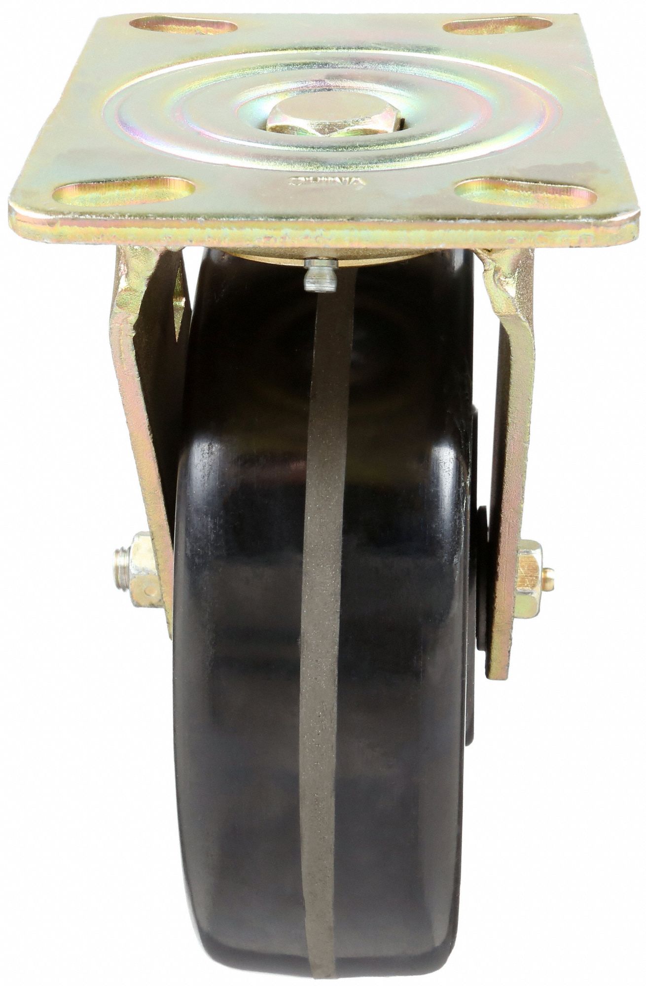 GRAINGER APPROVED Standard Plate Caster, Swivel, Phenolic, 1750 lb, 6