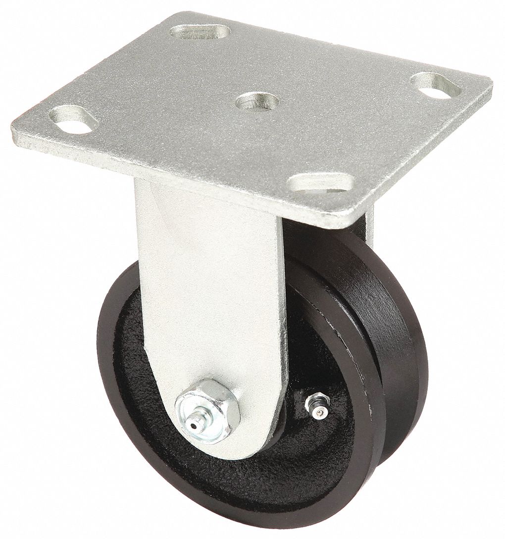 V-GROOVE RIGID CASTER,800 LB.,1-1/2