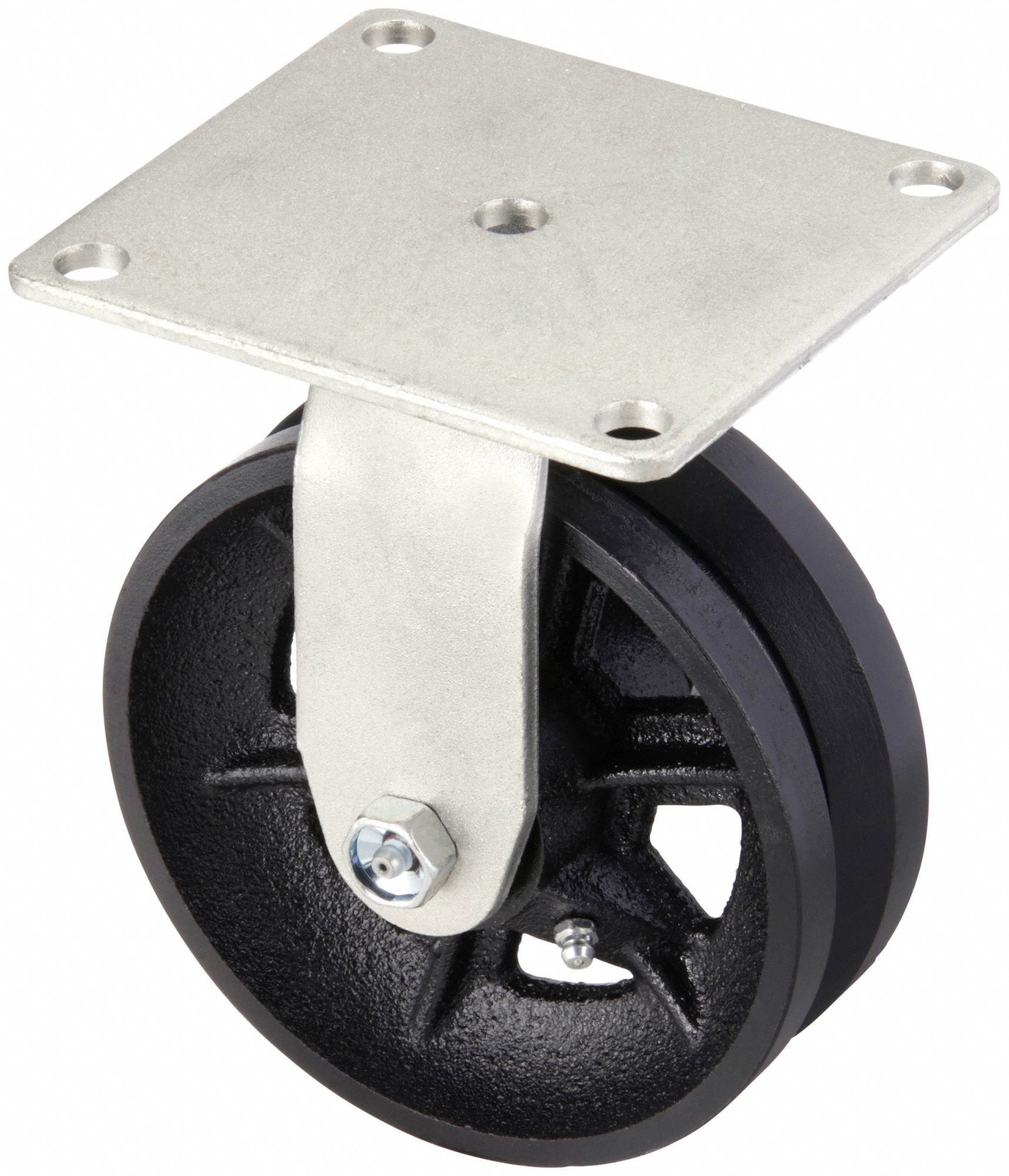 V-GROOVE RIGID CASTER,1200 LB.,2IN