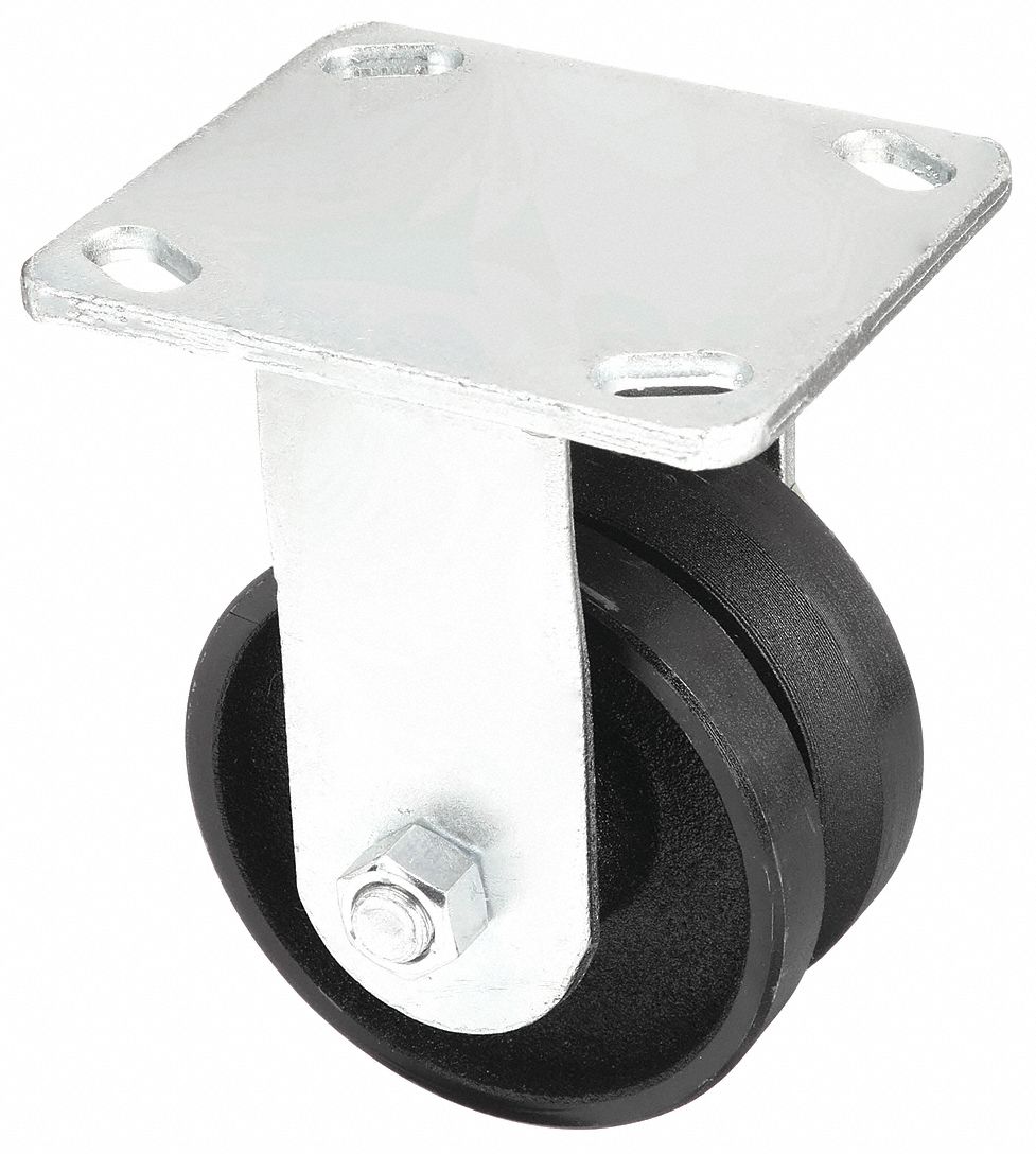 V-GROOVE RIGID CASTER,800 LB.,2IN