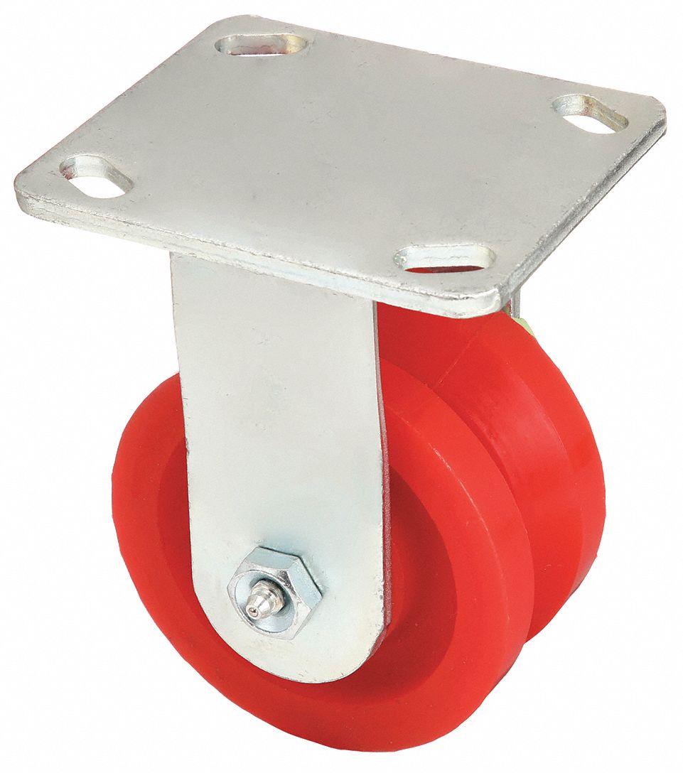 V-GROOVE RIGID CASTER,350 LB.,2IN