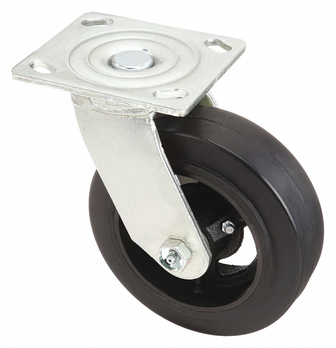 CASTER SWIVEL 6IN 410LB RUBBER