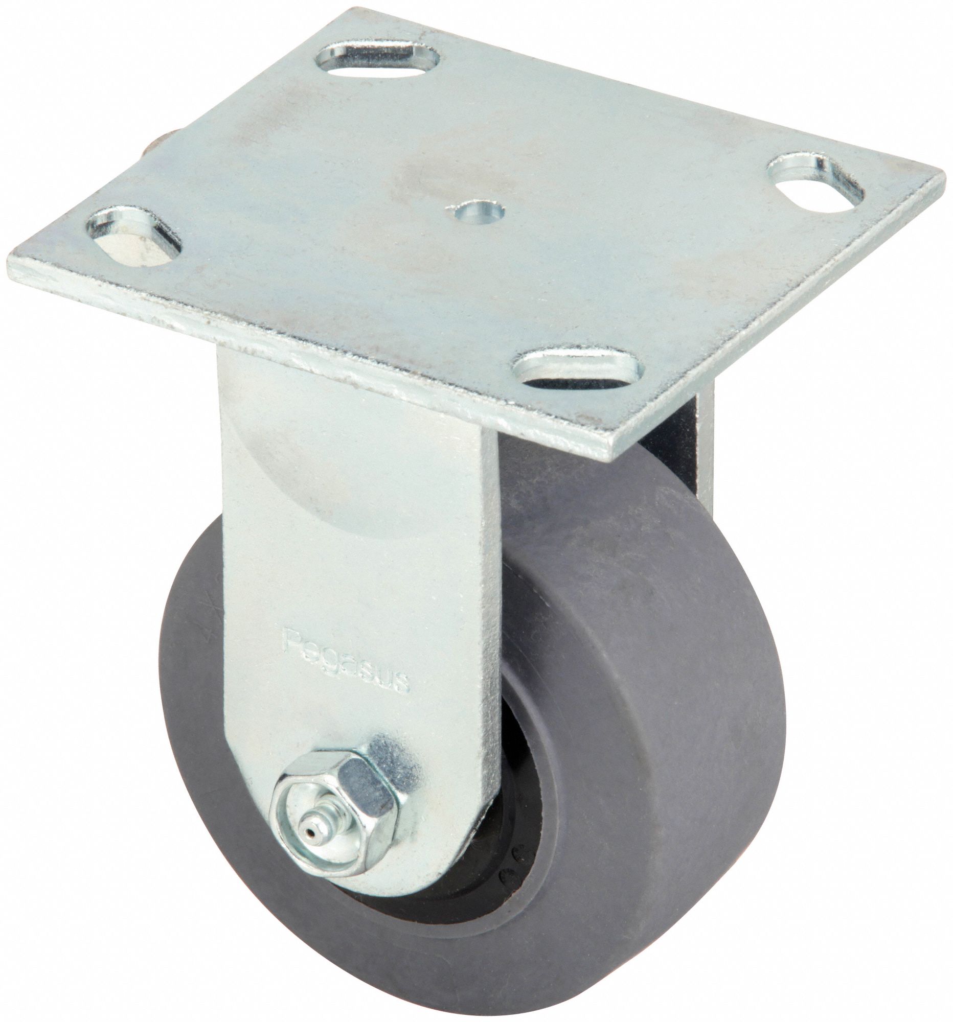 4 In Wheel Dia., 300 Lb, Standard Plate Caster - 1NWP9|P21R-PRP040R-14 ...