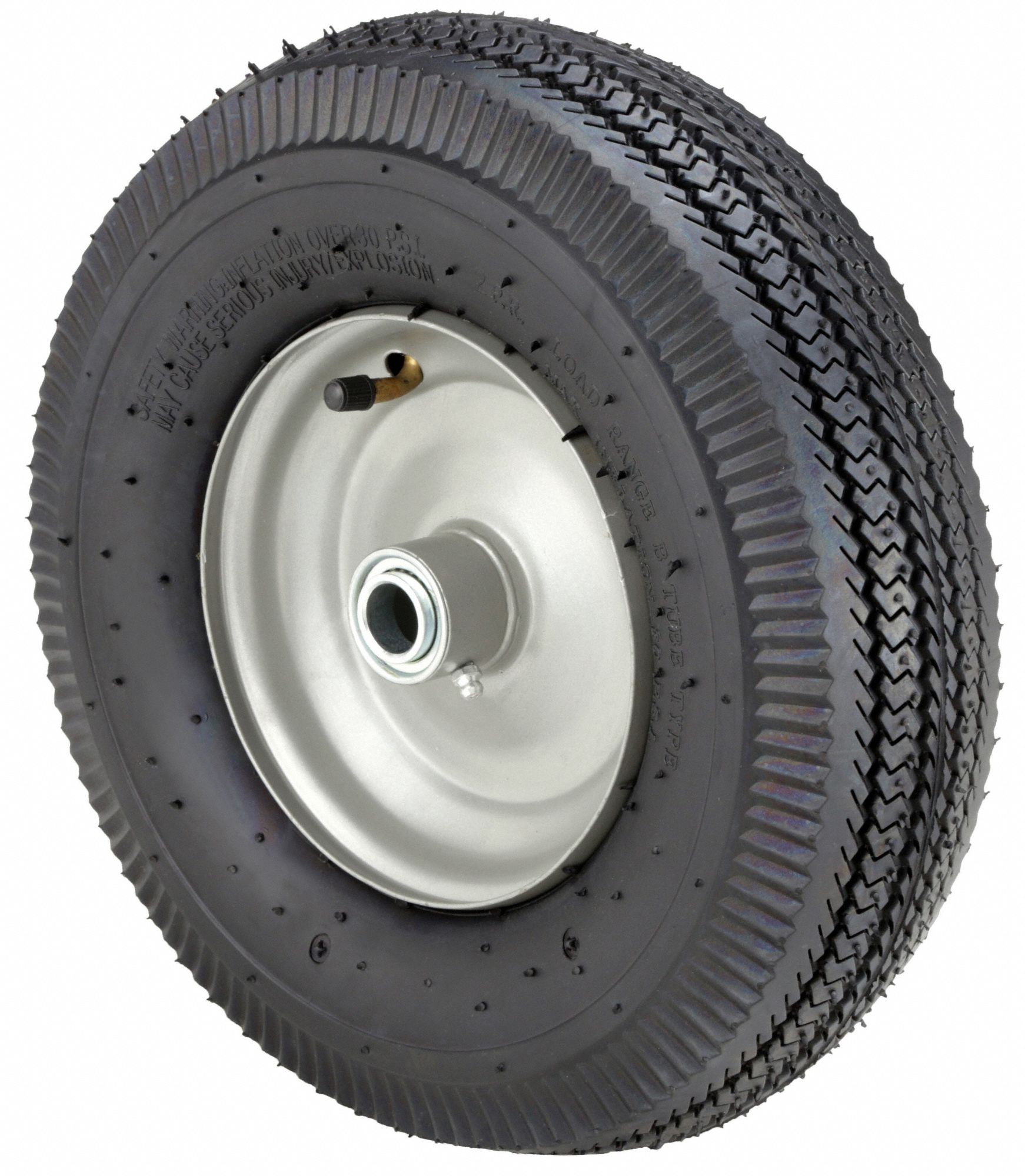 PNEUMATIC WHEEL, 12¼ IN WHEEL DIAMETER, 3½ IN WHEEL W, 290 LB, 3¼ IN HUB L