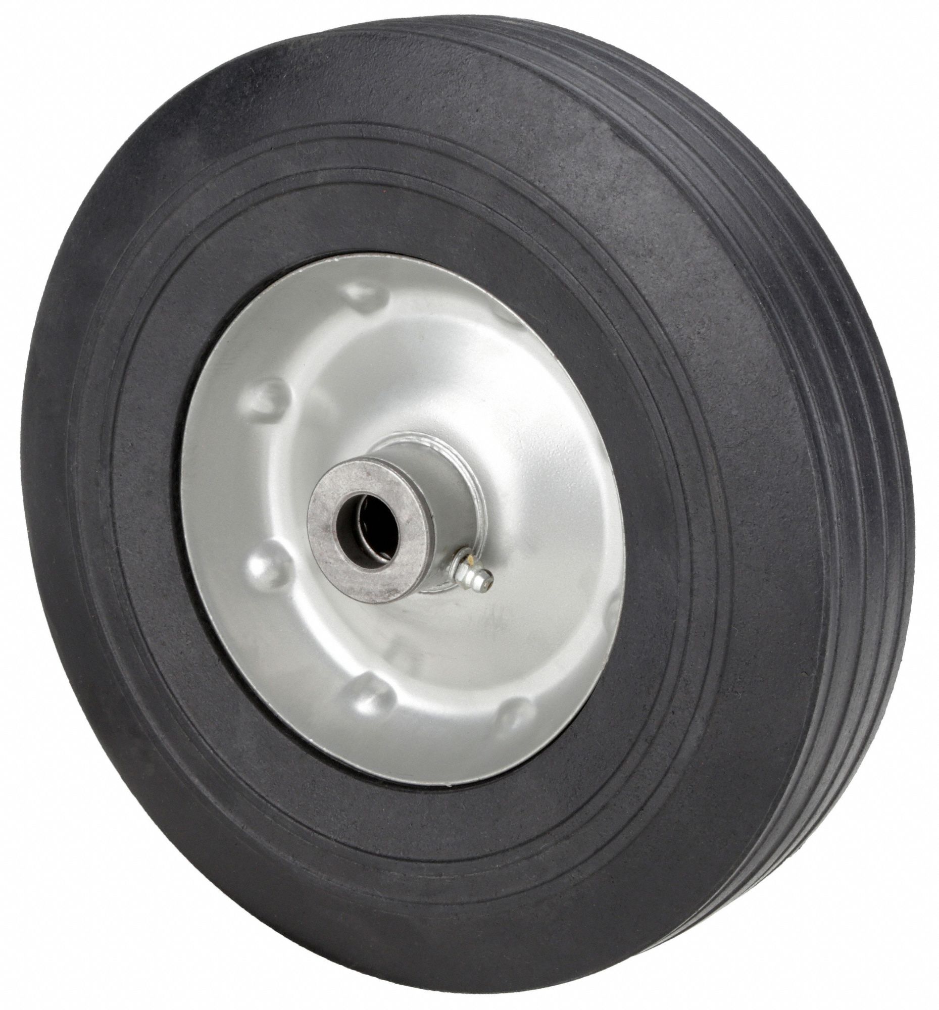 SOLID RUBBER WHL,10 IN,300 LB