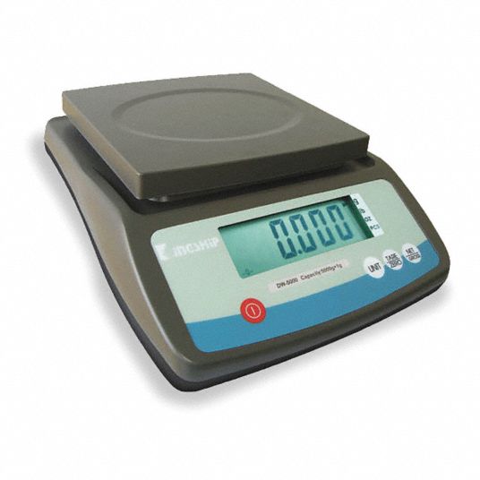 GRAINGER APPROVED 5,000 g, Digital, LCD, Compact Bench Scale - 1NXG4 ...