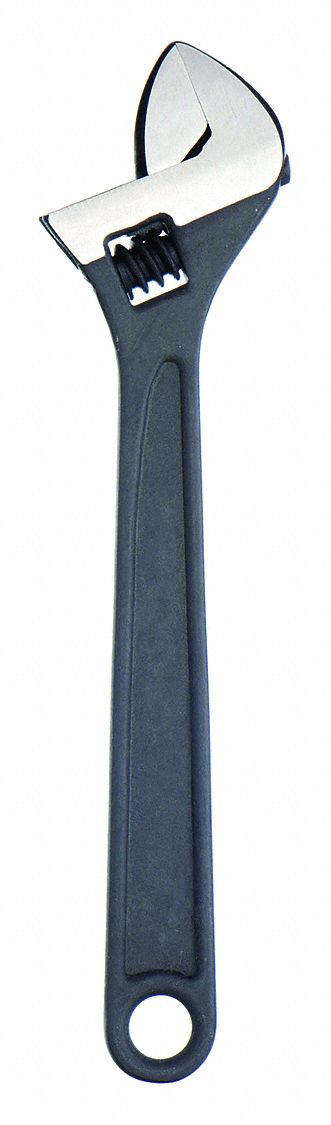 ADJUSTABLE WRENCH, ALLOY STEEL, BLACK PHOSPHATE, 6 IN OVERALL L, 3/4 IN JAW CAPACITY