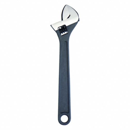 WESTWARD, Alloy Steel, Black Phosphate, Adjustable Wrench - 1NYB6