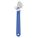 ADJUSTABLE WRENCH, ALLOY STEEL, CHROME, 8 IN OVERALL L, 1⅛ IN JAW CAPACITY, PLAIN GRIP
