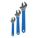ADJUSTABLE WRENCH SET, ALLOY STEEL, CHROME, 3/4 IN/1 IN/1 1/8 IN JAW CAPACITY