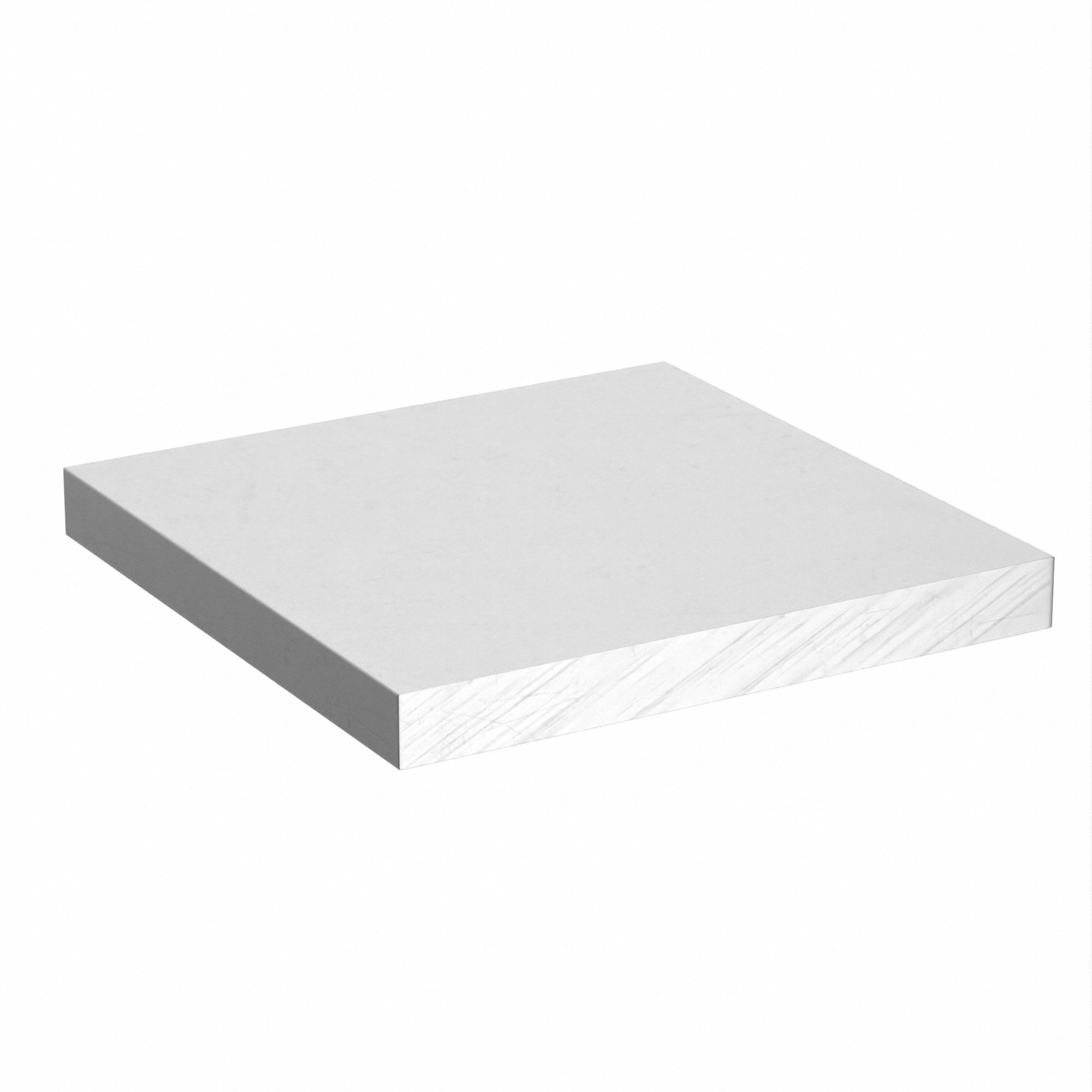 Aluminum Plate: 6061, T651, 0.25 in Thick, 6 in x 6 in (W x L), ±0.002 in, ±0.002 in, ±0.002 in