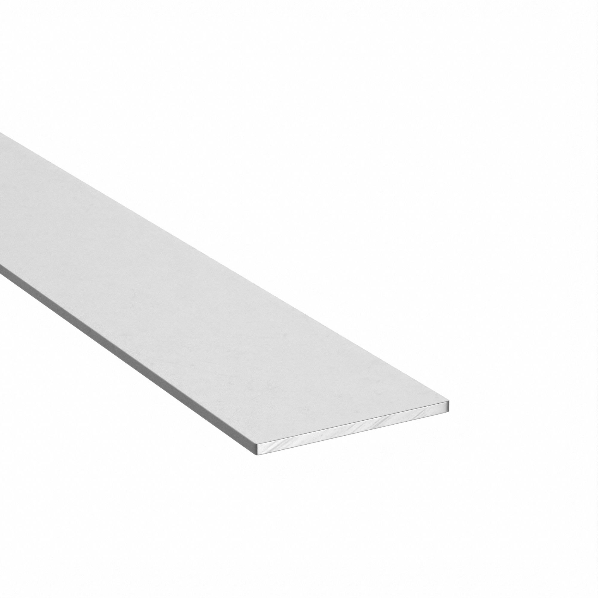 Aluminum Rectangular Bar: 3003, 0.125 in T, 1 1/2 in W, 12 in L, H14, ±0.002 in, Mill