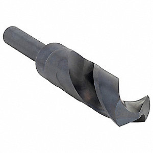 REDUCED SHANK DRILL BIT, 15/16 IN DRILL BIT SIZE, 3⅛ IN FLUTE L, 6 IN LENGTH, HSS