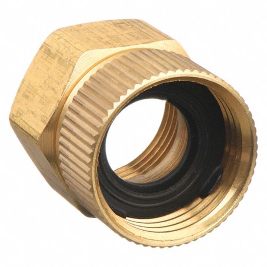 3/4 in x 3/4 in Fitting Size, Female x Female, Garden Hose Adapter