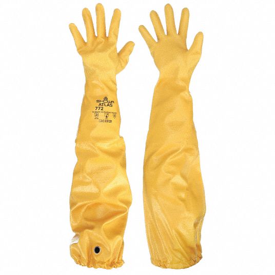 Fully Coated Light-weight Nitrile Gloves : Non-insulated Chemical