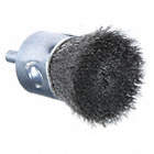 CRIMPED WIRE END BRUSH,CARBON STEEL